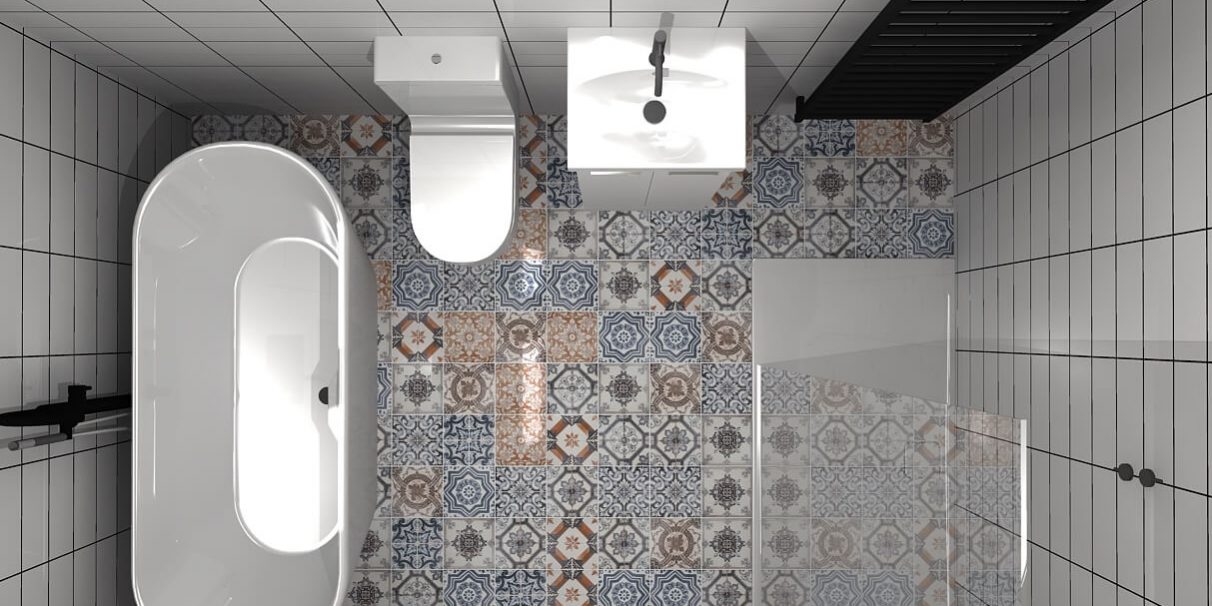 bathroom renovation floorplan