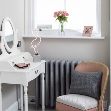 the georgian townhouse pink guestroom