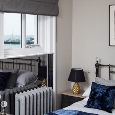 the georgian townhouse blue guestroom