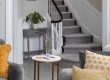 Georgian staircase in living room