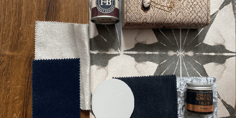 Vintage style bedroom flatlay 2 Vintage style mood board