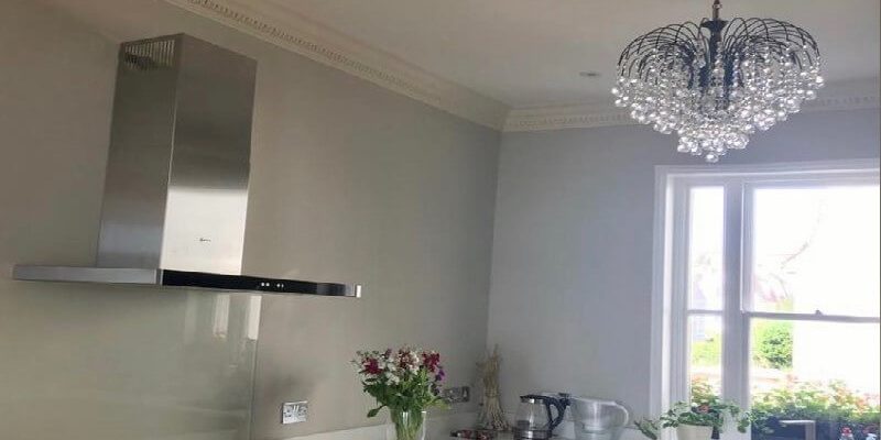 chandelier in contemporary kitchen 2 chandelier in contemporary kitchen