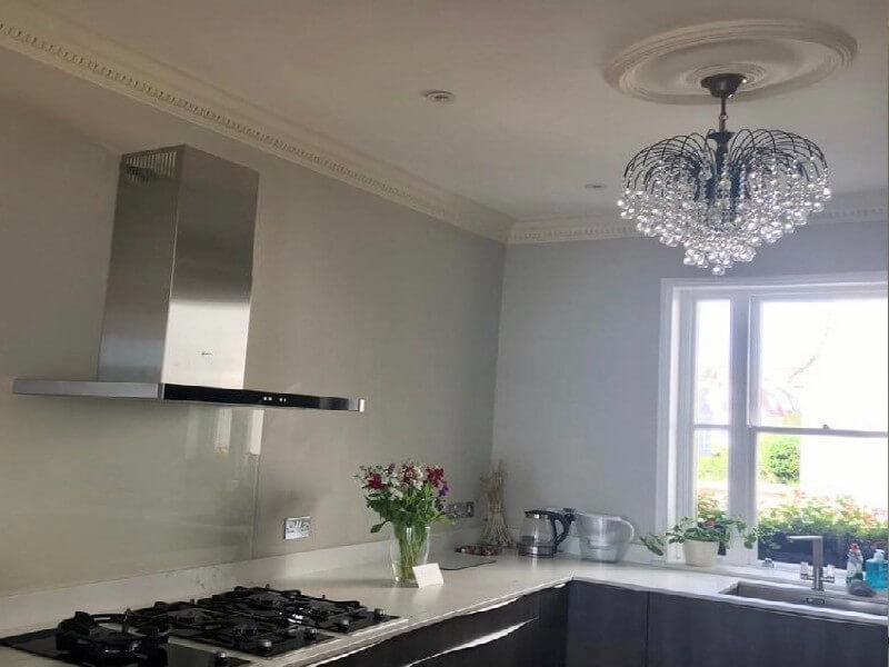 chandelier in contemporary kitchen 2 chandelier in contemporary kitchen
