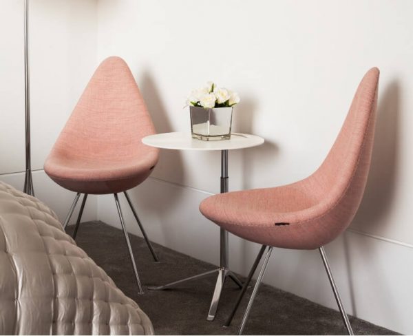 blush pink accent chairs