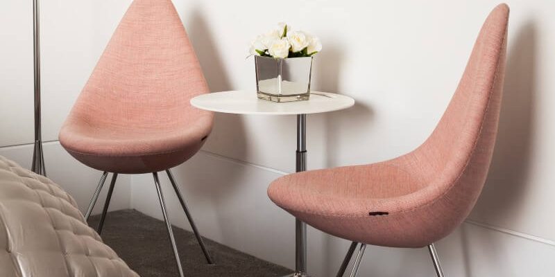 blush pink accent chairs