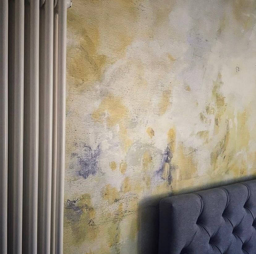 Wall mural feature wall