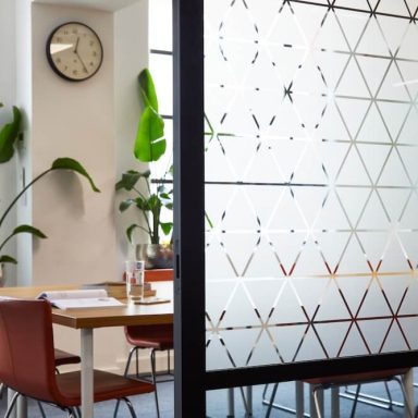glass crittal partition detail